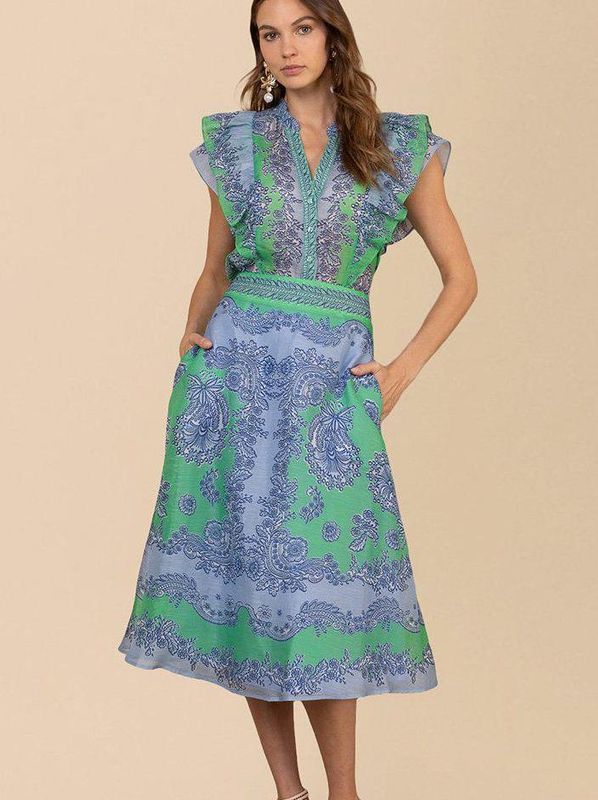 Hale Bob Caitriona Blouse Green