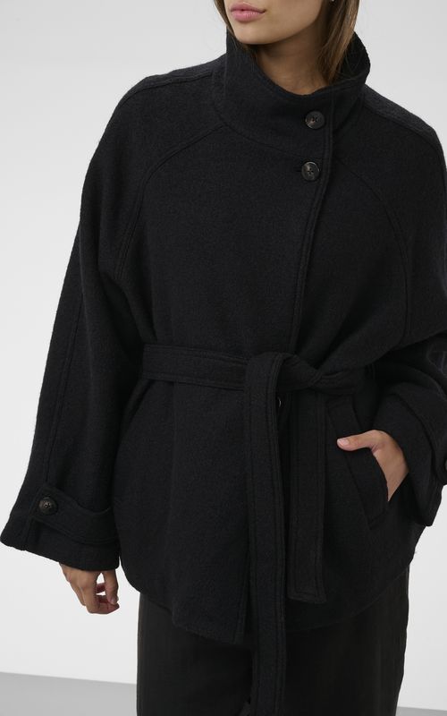 Soaked Angelina Double Breasted Jacket Black