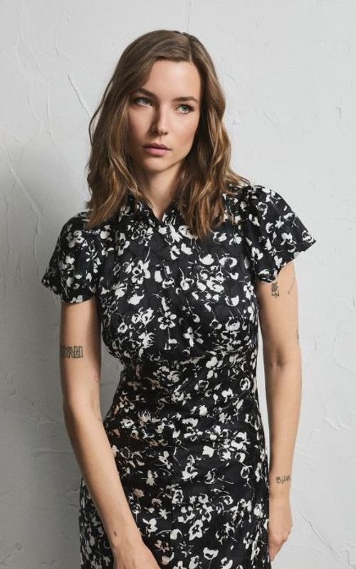 Pia Tjelta Addison Floral Dress Primrose Black