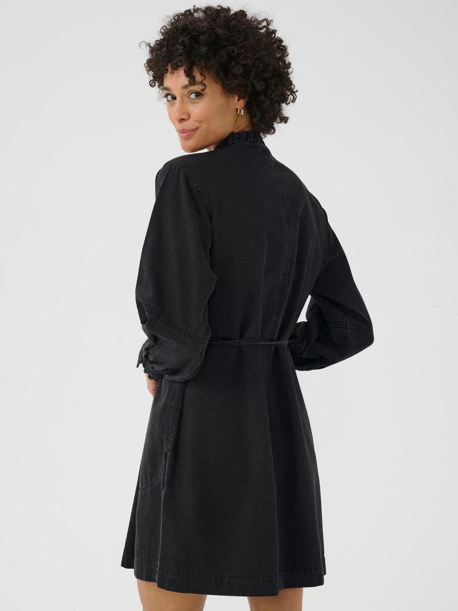 Part Two Sarine Dress Washed Black Denim