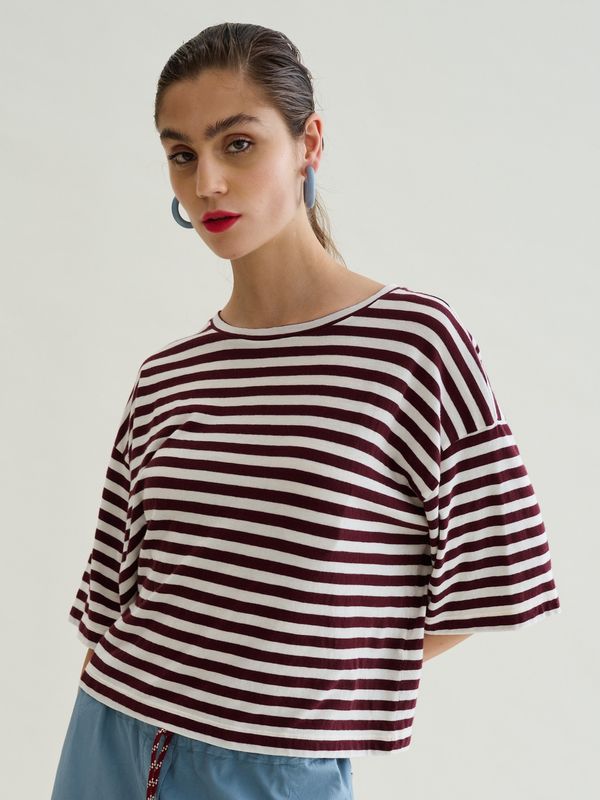 Floor Short Sleeves Boxy T-Shirt Vigna/Cocco