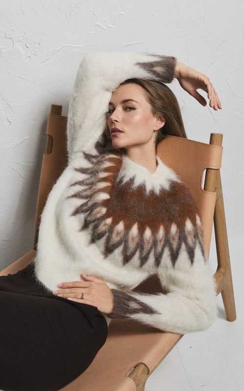 Pia Tjelta Era Sweater Brown/Beige/Cream