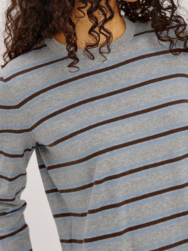 Rails Davie Cotton Cashmere Longsleeve Tee Heather Sky