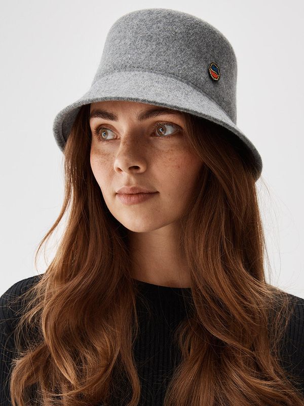 Busnel Tina Felted Bucket Hat Grey Melange
