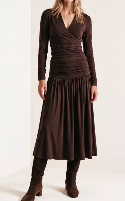 Hovedbilde By TiMo Jersey Skirt Brown