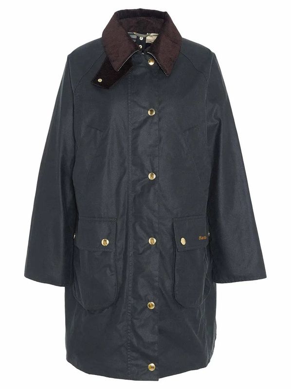 Barbour Long Beadnell Wax Jacket Sage