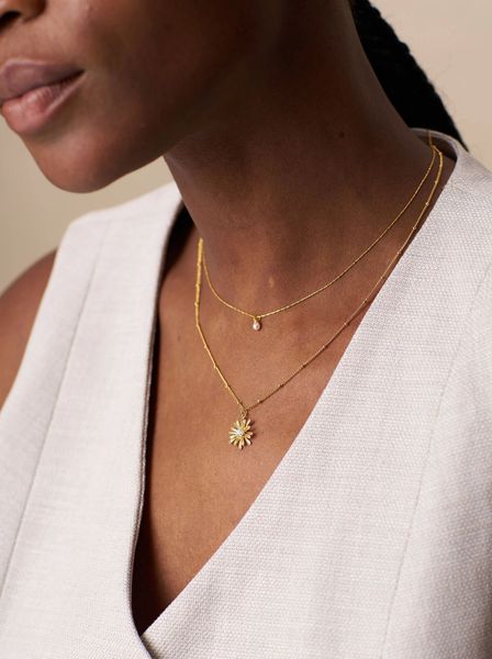 Hovedbilde Orelia Crystal Daisy Charm ...