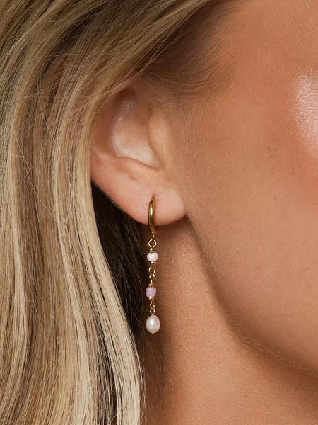 Hovedbilde Timi Bonnie Pink Pearl Hoop ...