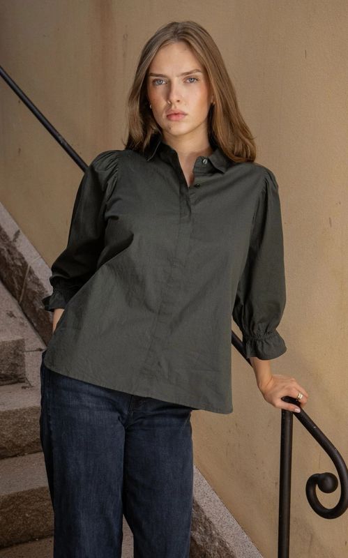 MissMaya Amy Shirt Moss Green