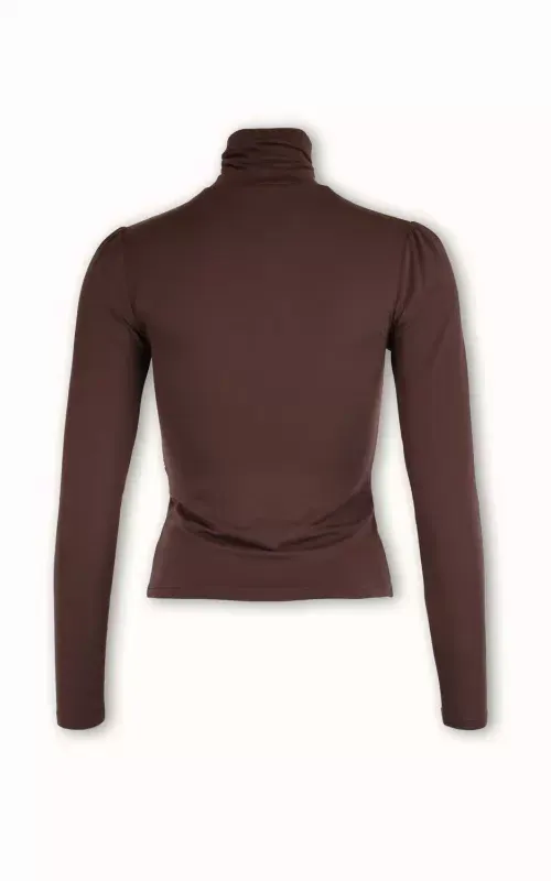 By TiMo Jersey Turtleneck Brown