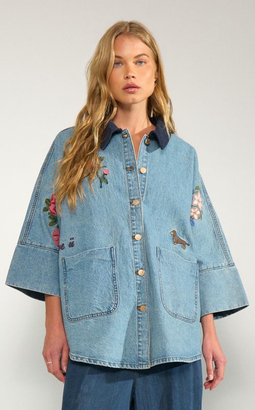 Nûmph Denma Oversized Shirt Medium Blue Denim