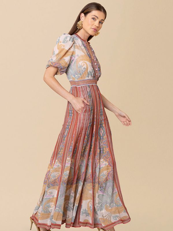 Hale Bob Liliosa Dress Brown