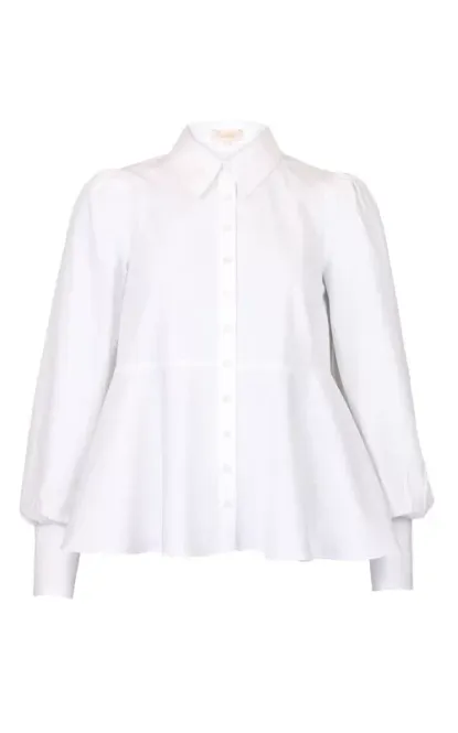 Hovedbilde By TiMo Poplin Peplum Blouse ...