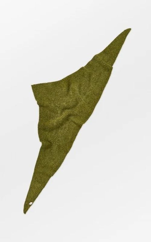 Beck Söndergaard Alpaca-Wool Triangle Scarf Golden Cypress Green