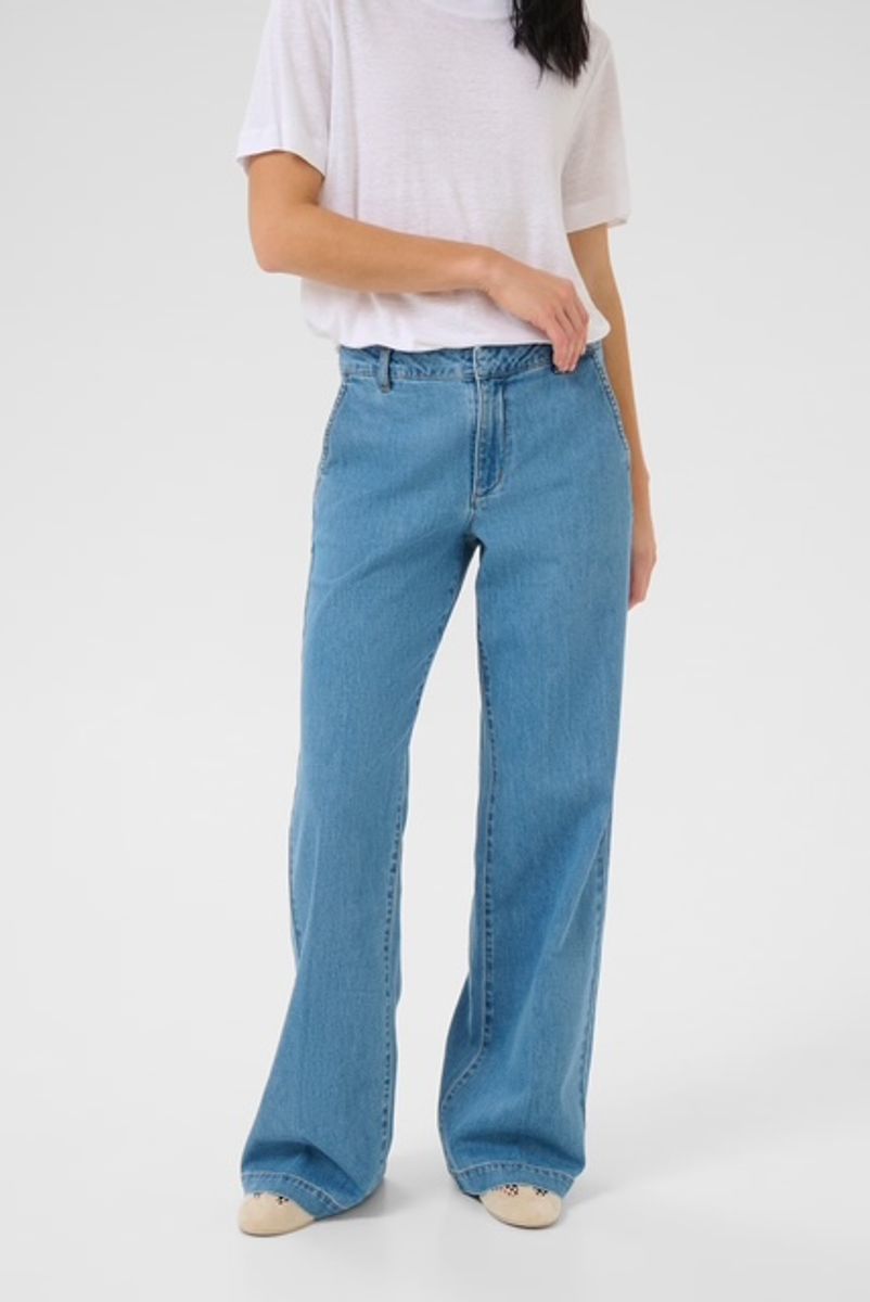 My Essential Wardrobe 30 The Lara 115 Pant Medium Blue Wash