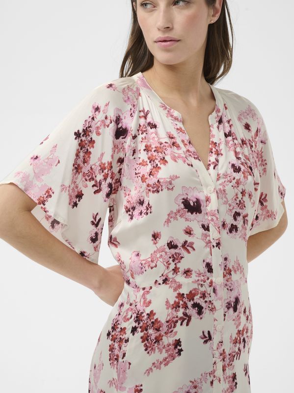 Part Two Alaja Dress Pink Shadow Flower Print